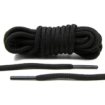 CORDON REDONDO NEGRO 1.10MTR GRUESA X 144 PARES